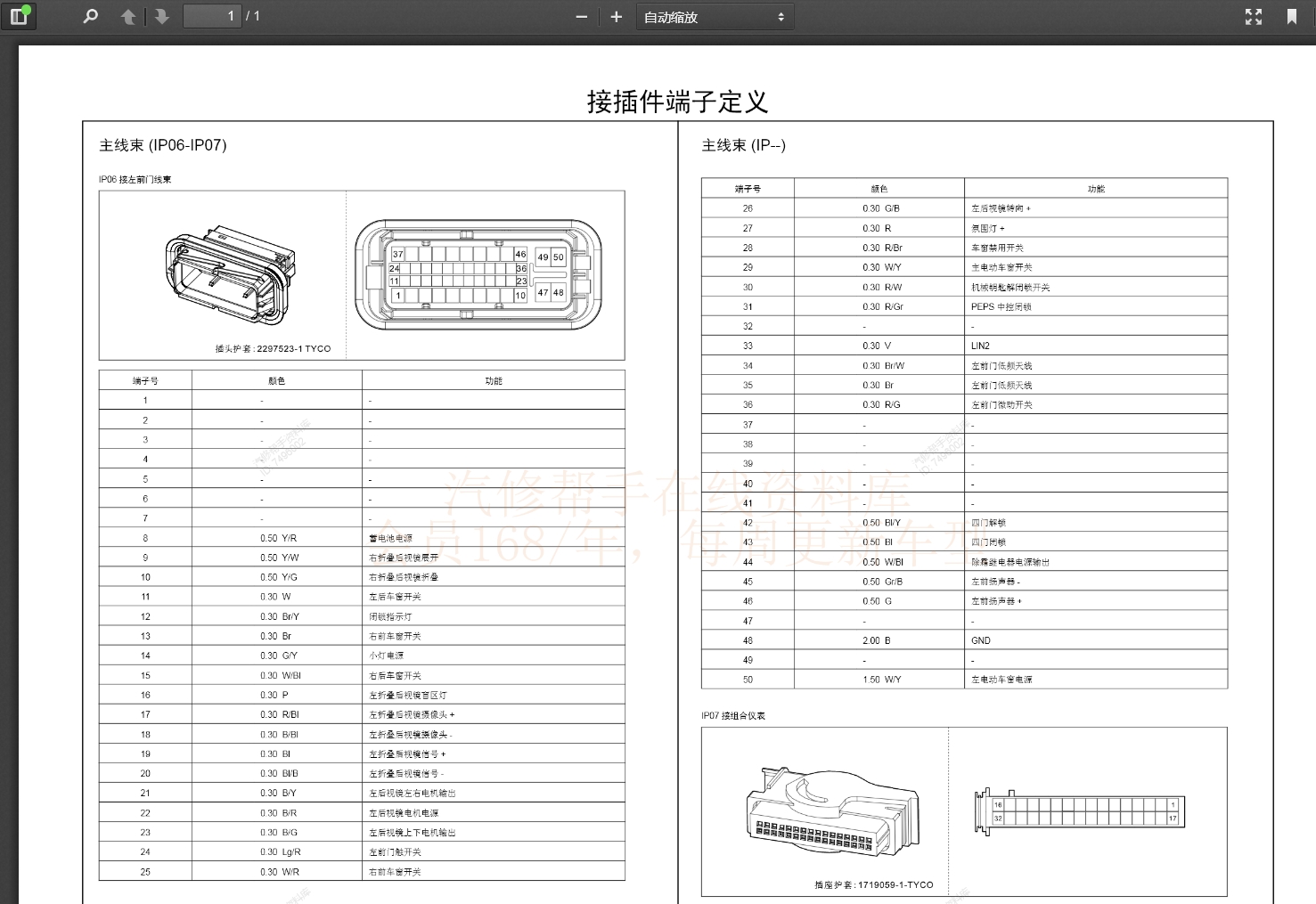 騰勢斯威坦克深藍(lán)汽車維修手冊和電路圖[資料更新]