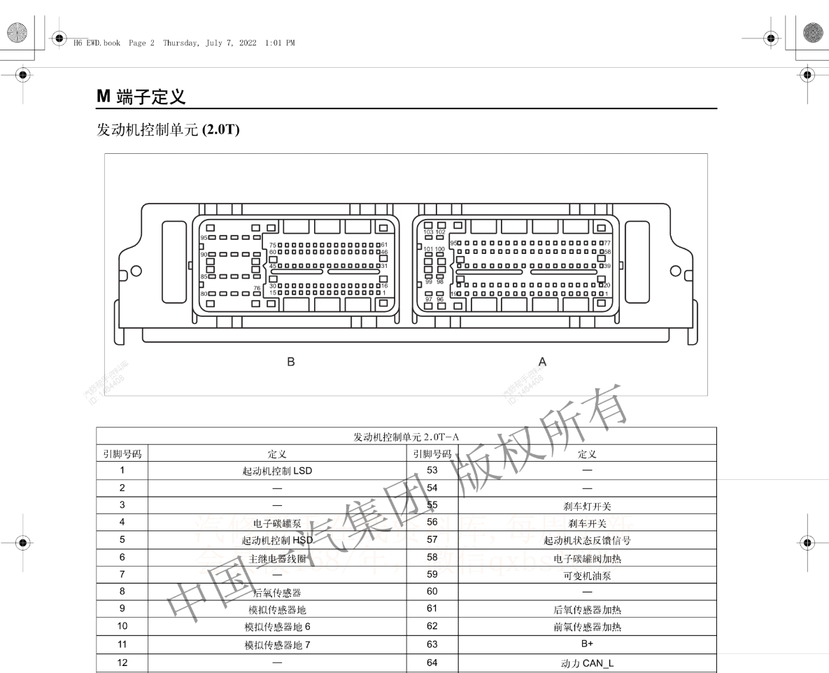 2006-2024年一汽紅旗維修手冊(cè)和電路圖[資料更新]